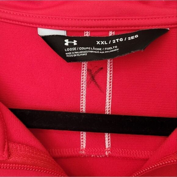 Under Armour Red Budweiser Quarter Zip Sweatshirt - Picture 3 of 4